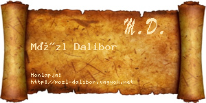 Mözl Dalibor névjegykártya